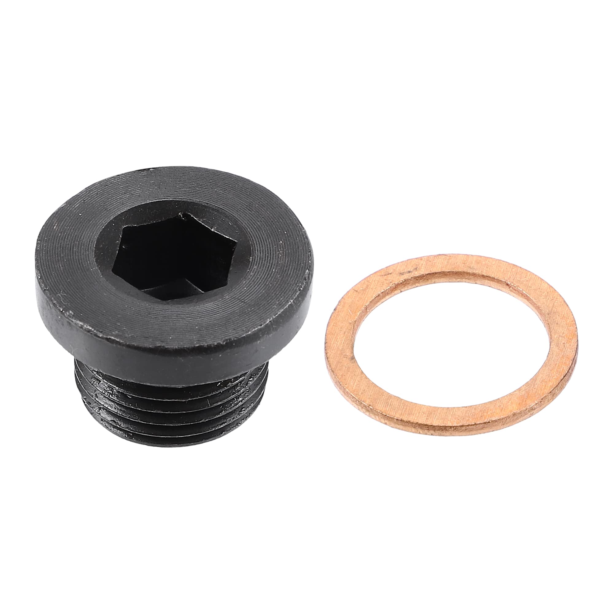 X AUTOHAUX M18x1.5 Steel Engine Oil Drain Plug Screw with Gasket